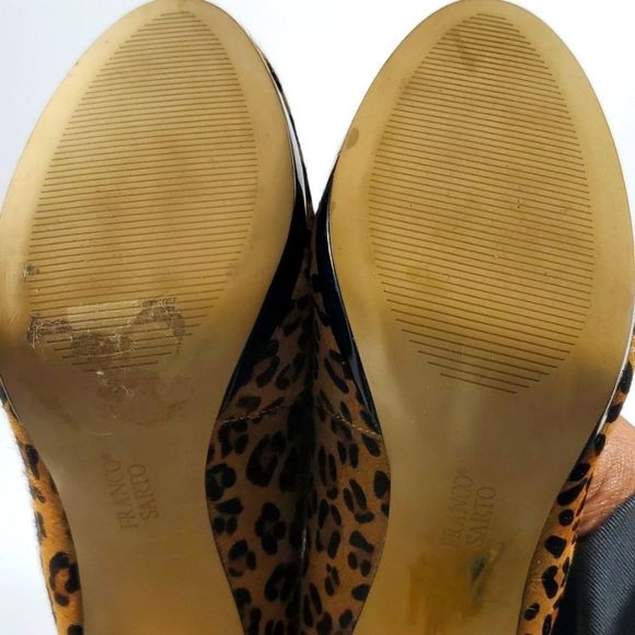 FRANCO SARTO Leopard Print Heels. SIZE 9M. S968 - Picture 7 of 10